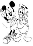 coloriage enfant Mickey