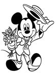 coloriage enfant Mickey