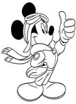 coloriage enfant Mickey