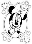 coloriage enfant Minnie