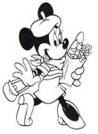 coloriage enfant Minnie