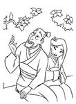 coloriage enfant Mulan