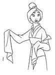 coloriage enfant Mulan