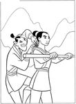 coloriage enfant Mulan