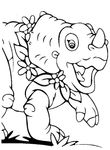 coloriage enfant Petit Dinosaure