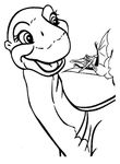 coloriage enfant Petit Dinosaure