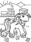 coloriage enfant Petit Poney
