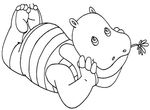 coloriage enfant Petit Potam