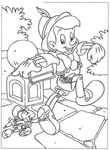 coloriage enfant Pinocchio
