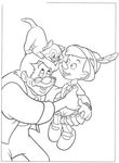 coloriage enfant Pinocchio