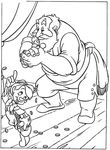 coloriage enfant Pinocchio