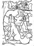 coloriage enfant Rox Et Rouky