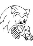 coloriage enfant Sonic