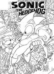 dessin enfant Sonic