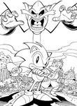 coloriage enfant Sonic