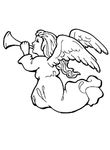 coloriage enfant Anges