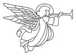 coloriage enfant Anges