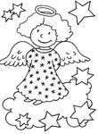 coloriage enfant Anges