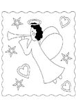 coloriage enfant Anges
