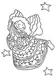coloriage enfant Anges
