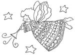 coloriage enfant Anges