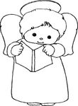 coloriage enfant Anges