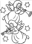 coloriage enfant Anges