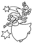coloriage enfant Anges