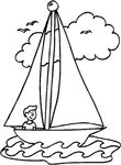 coloriage enfant Vacances