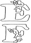 dessin enfant Alphabet Oiseaux