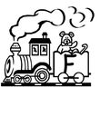 coloriage enfant Alphabet Trains