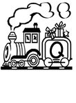 coloriage enfant Alphabet Trains