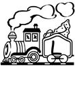 coloriage enfant Alphabet Trains