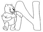 dessin enfant Alphabet Winnie L Ourson