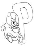 coloriage enfant Alphabet Winnie L Ourson