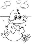 coloriage enfant Canards