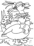 coloriage enfant Canards