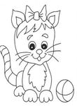 coloriage enfant Chats