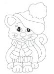 coloriage enfant Chats