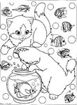 coloriage enfant Chats