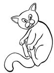 coloriage enfant Chats