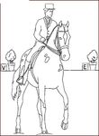 coloriage enfant Chevaux