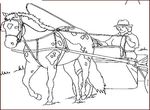 dessin enfant Chevaux