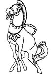 coloriage enfant Chevaux