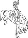 coloriage enfant Chevaux