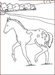 dessin enfant Chevaux