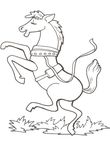 coloriage enfant Chevaux