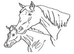 dessin enfant Chevaux