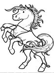 coloriage enfant Chevaux