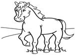 coloriage enfant Chevaux